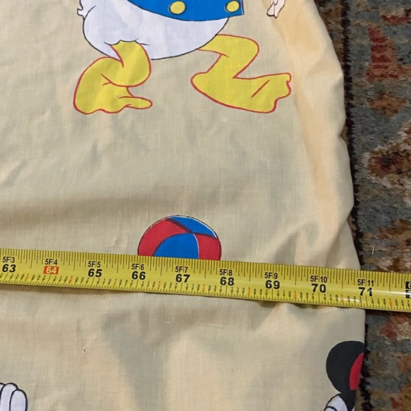 Vintage Fashion Manor Pennys Disney Donald Duck Mickey Minnie Daisy fitted sheet - Picture 4 of 15